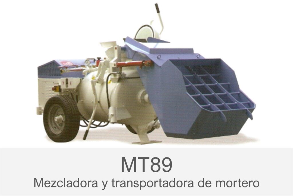 Mezcladoras y Transportadoras de Mortero - Máquinas de Contrapiso - MT89